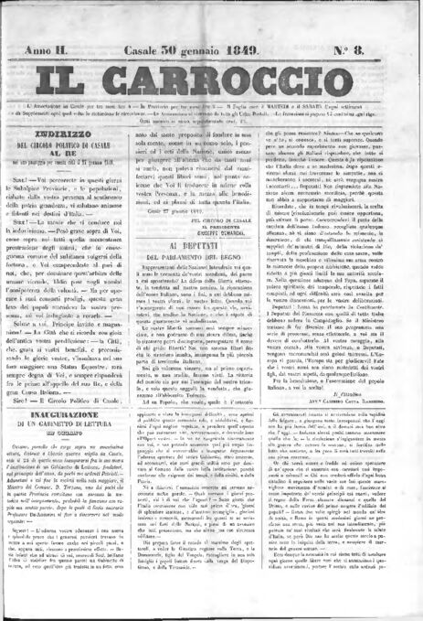 Il Carroccio - Edizione 8 del 30/01/1849